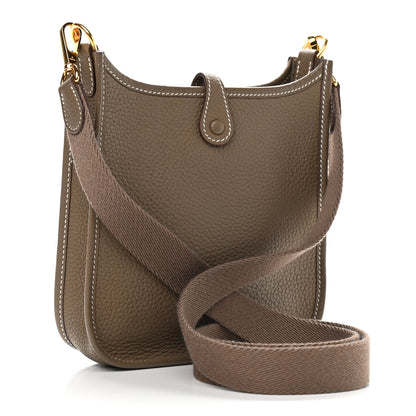 Hermes Taurillon Clemence Evelyne TPM Etoupe 3 of 9