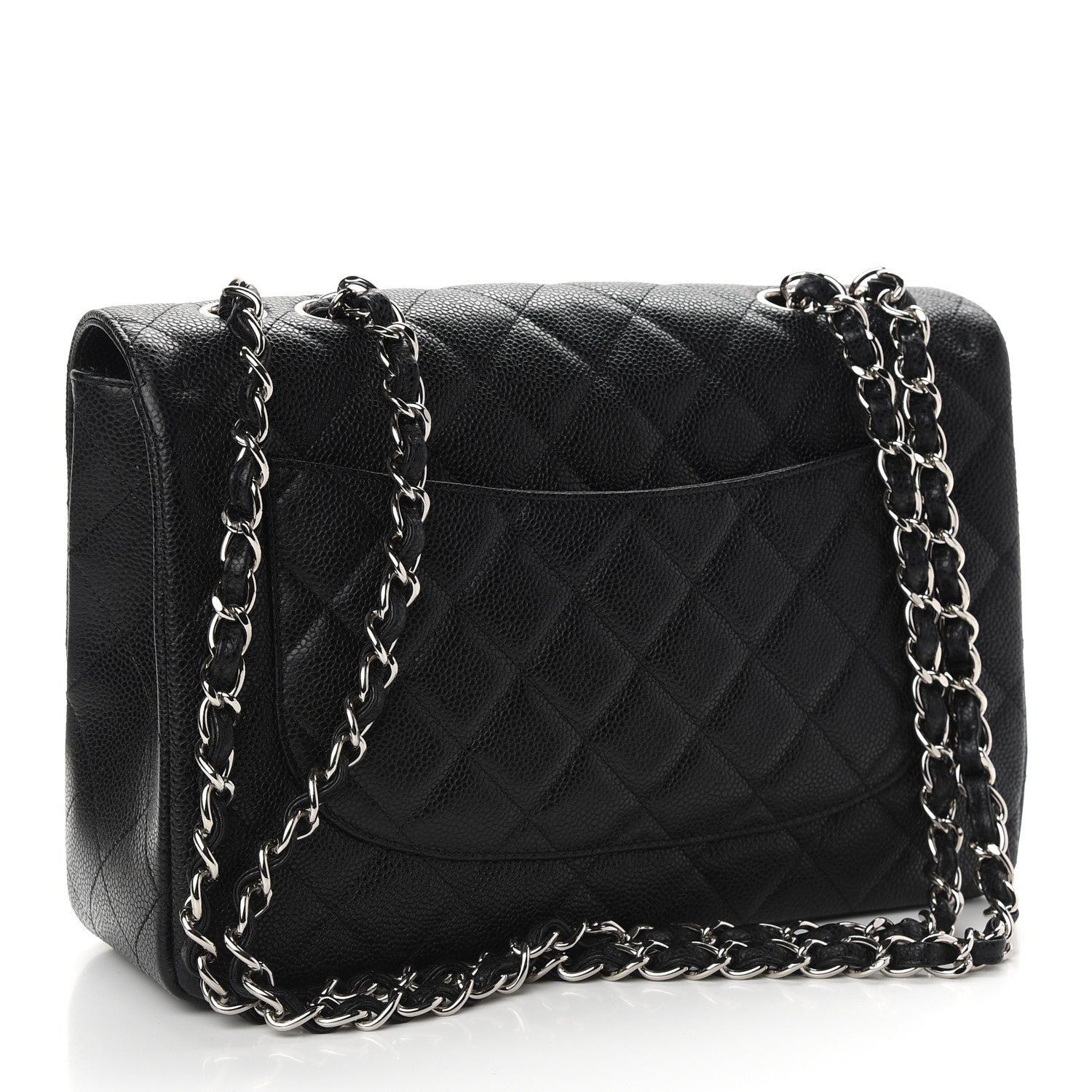 Chanel Caviar Quilted Jumbo Flap Black 3 of 9