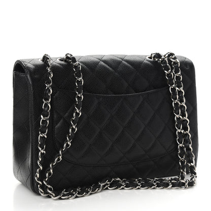Chanel Caviar Quilted Jumbo Flap Black 3 of 9