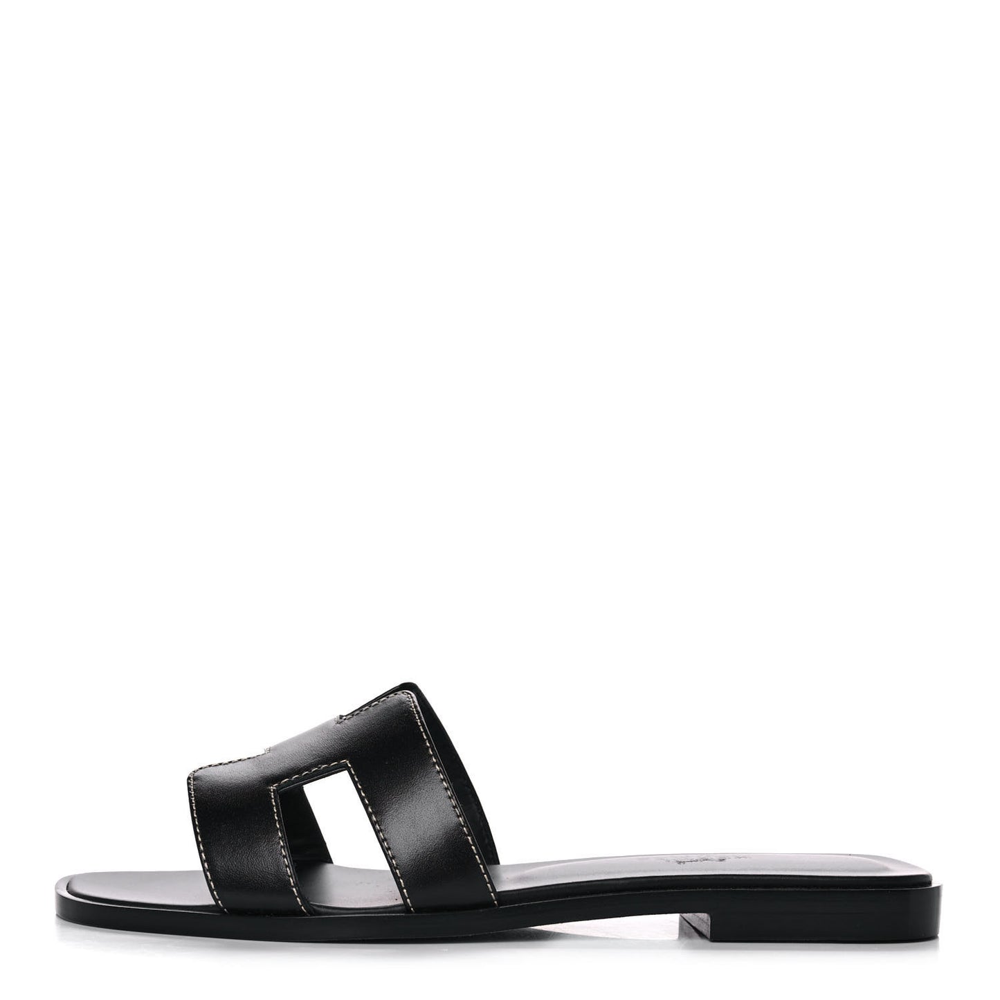 Box Calfskin Oran Sandals 35.5 Black