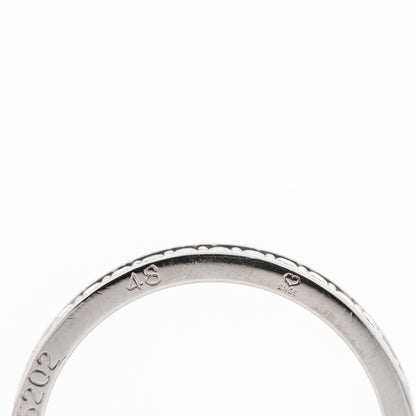 Cartier Platinum Diamond 2.4mm Ballerine Wedding Band Ring 48 4.5 6 of 7