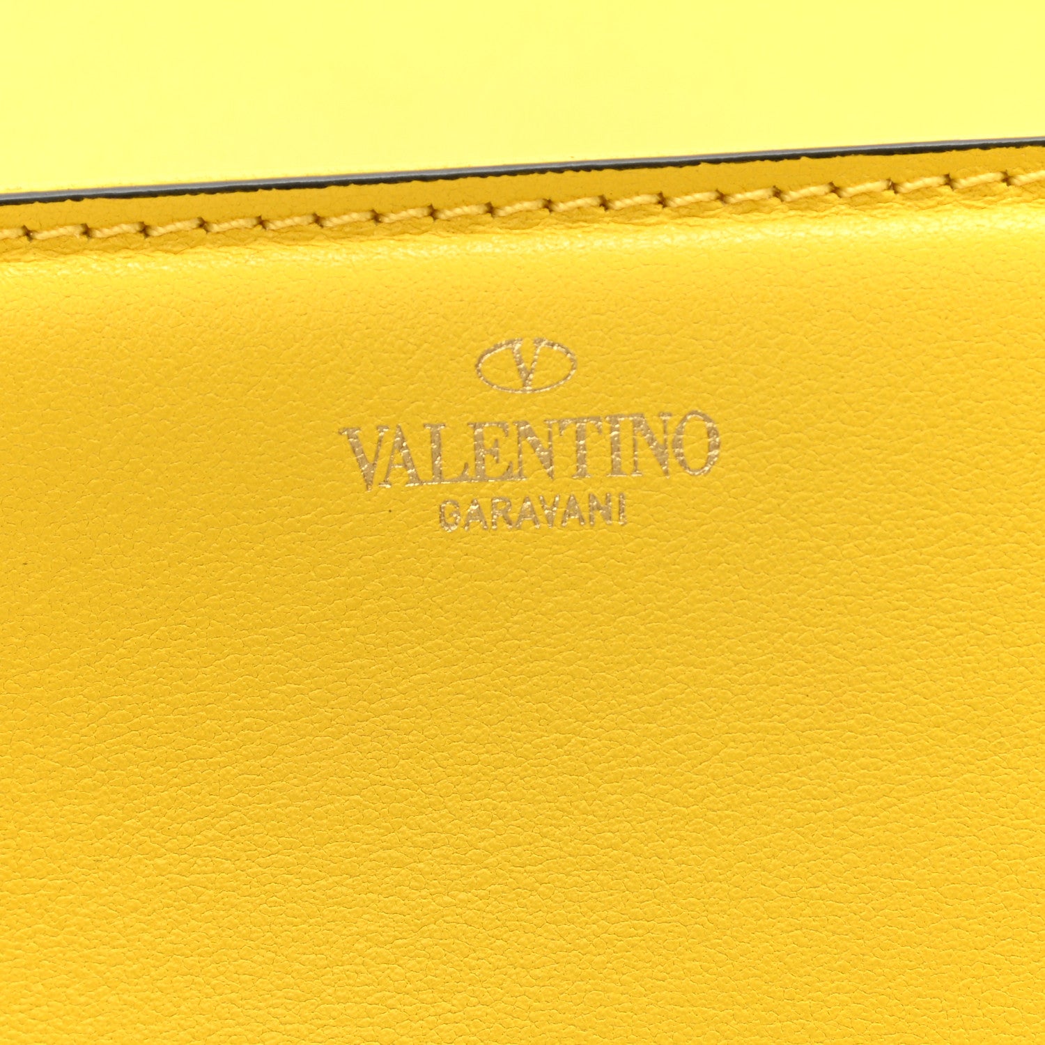 Valentino Garavani Calfskin Vlogo Loco Shoulder Bag Bright Lemon 6 of 14