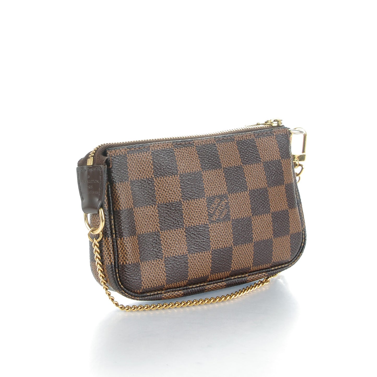 Damier Ebene Complice Trunks and Bags Mini Pochette Accessories Red
