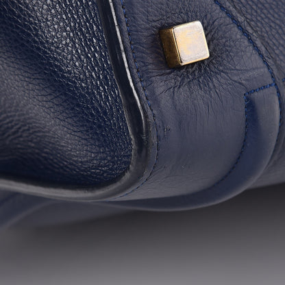 Celine Drummed Calfskin Mini Luggage Ink 14 of 18