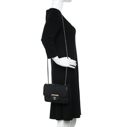 Chanel Sheepskin Quilted Mini Beauty Lock Flap Black 2 of 12