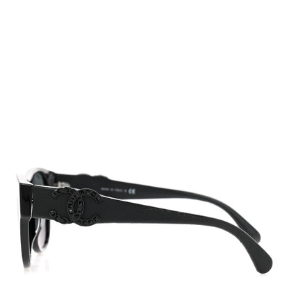 Chanel Crystal Lambskin CC Sunglasses 5455-Q-A Black 3 of 10