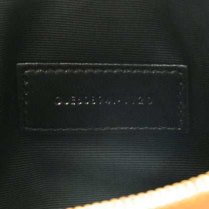 Saint Laurent Grained Lambskin Quilted Mini Becky Double Zip Bag Dark Beige 8 of 10