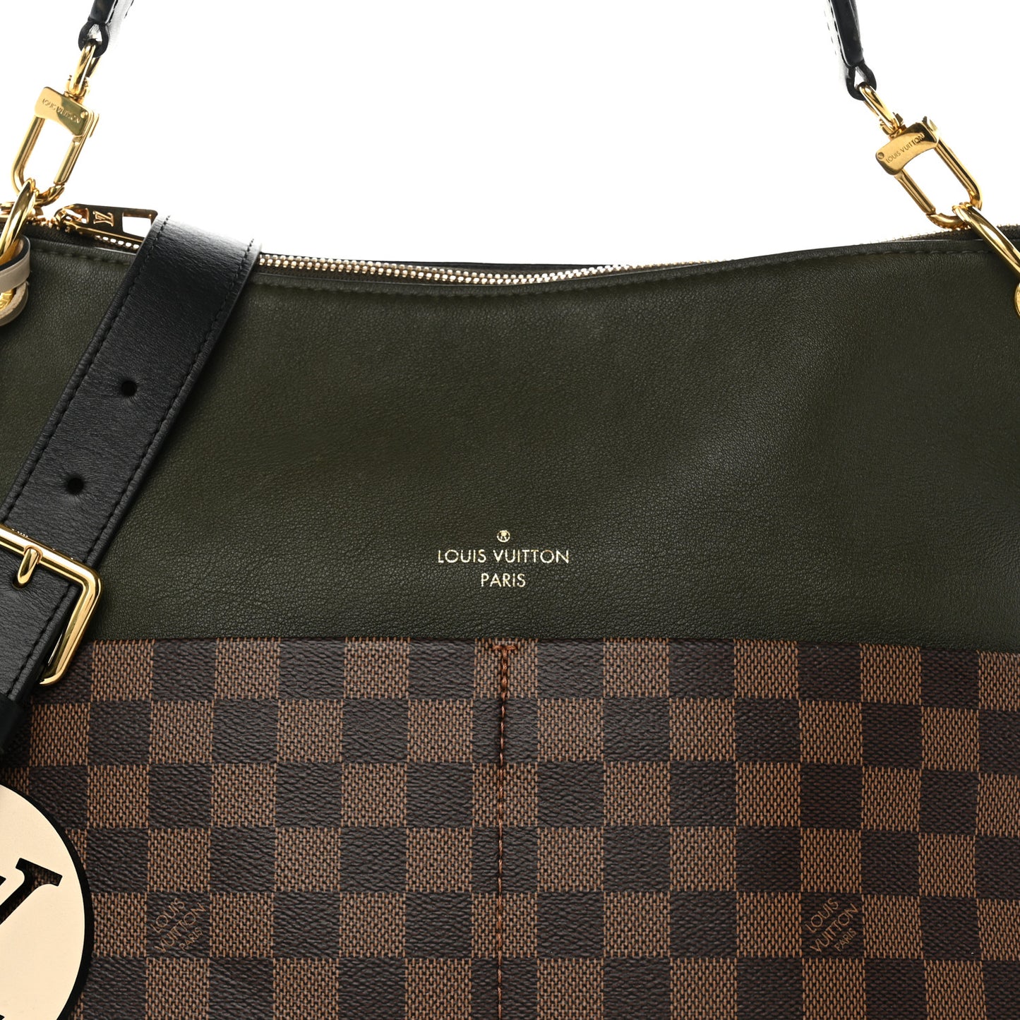 Damier Ebene Calfskin Maida Khaki