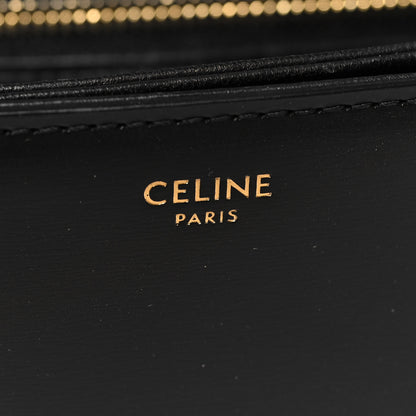 Celine Shiny Calfskin Teen Triomphe Black 7 of 12