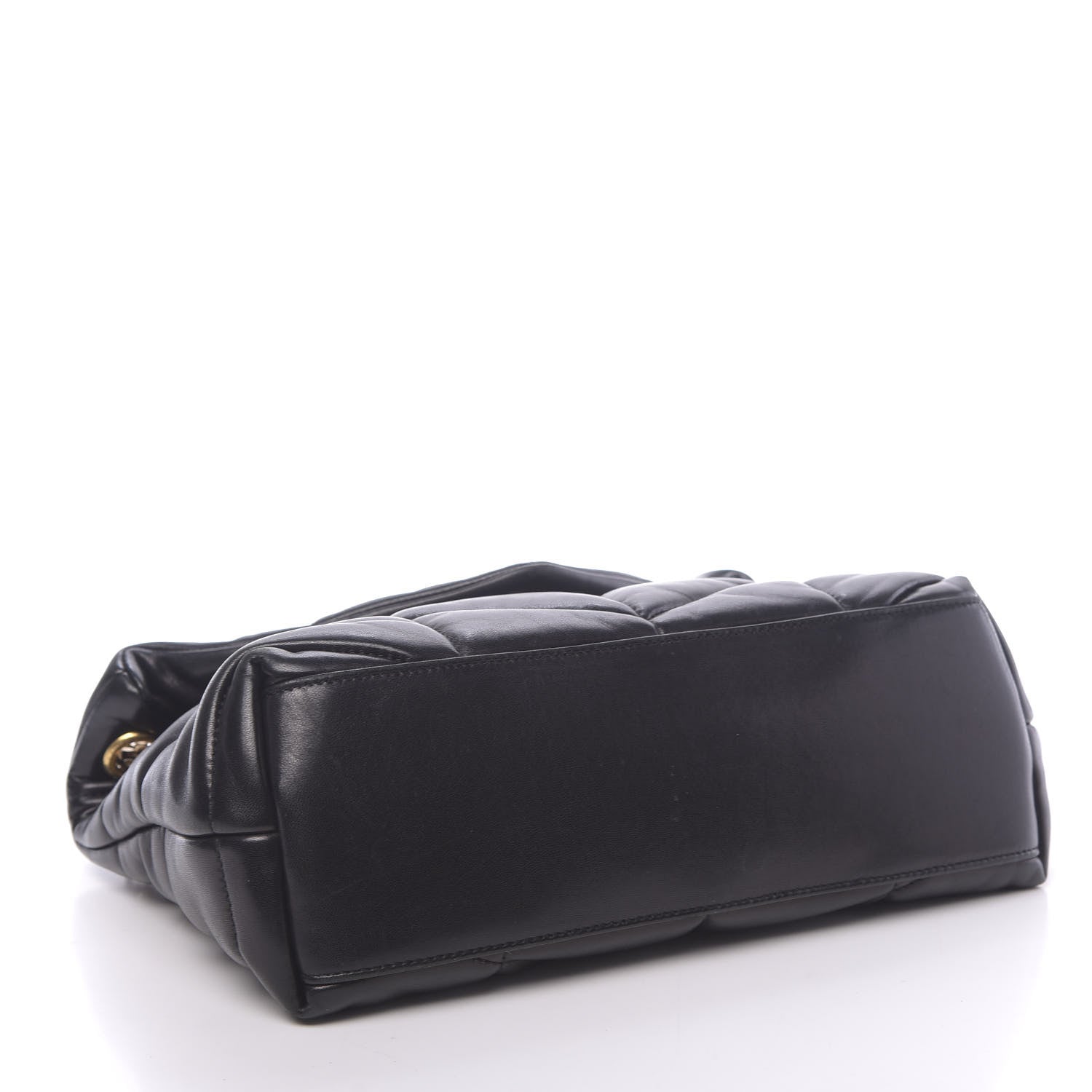 Saint Laurent Lambskin Quilted Small Loulou Puffer Monogram Chain Satchel Black 4 of 10