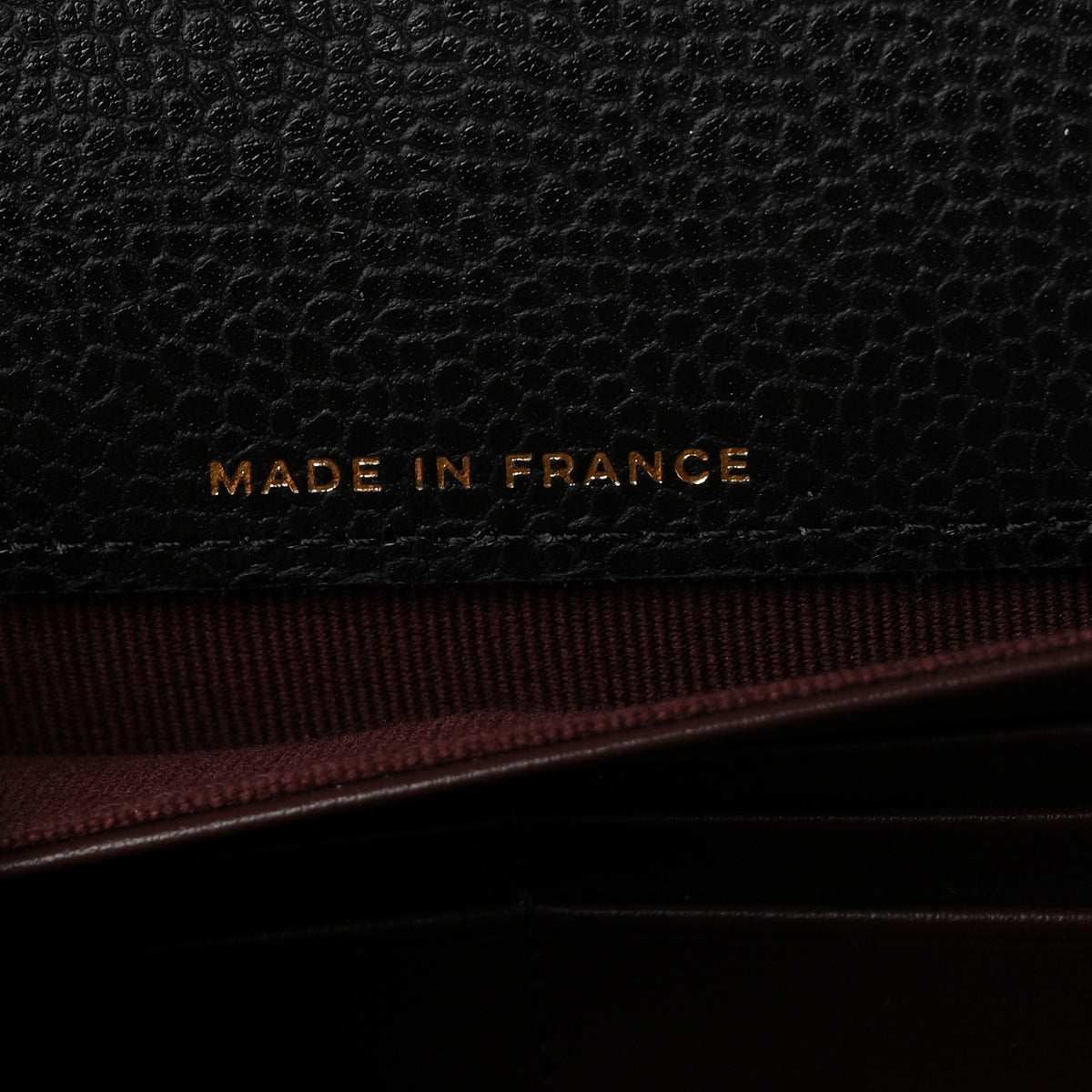 Caviar Quilted Large Gusset Flap Wallet Black