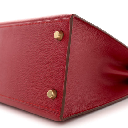 Hermes Courchevel Kelly Sellier 28 Rouge Vif 11 of 17