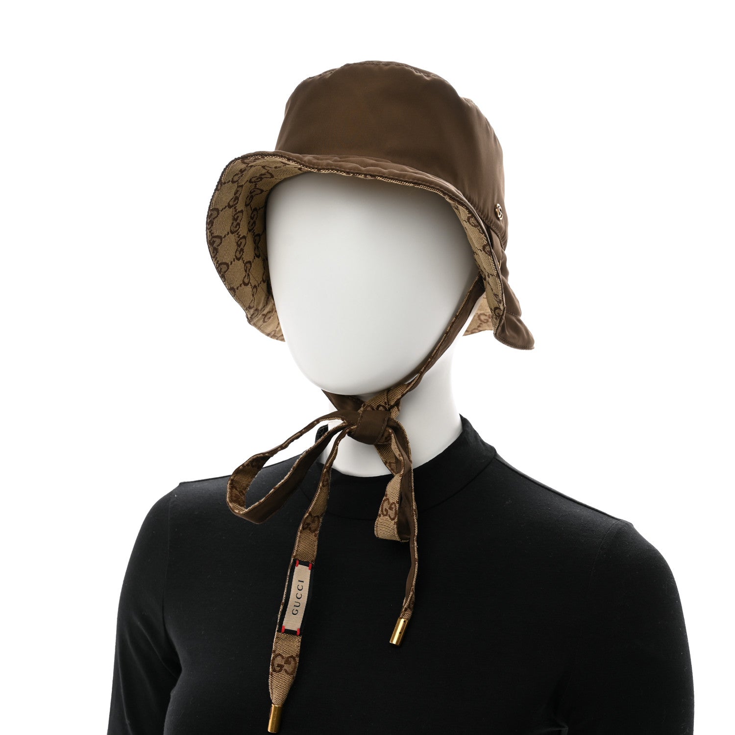 Gucci Canvas Monogram Reversible Bucket Hat M Brown 2 of 18