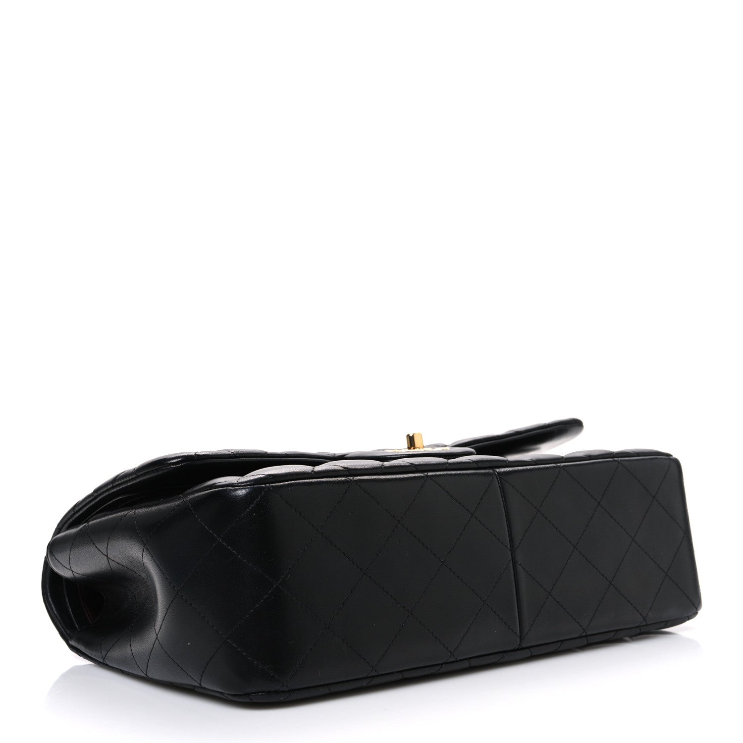 Chanel Lambskin Quilted Jumbo Double Flap Black 4 of 10