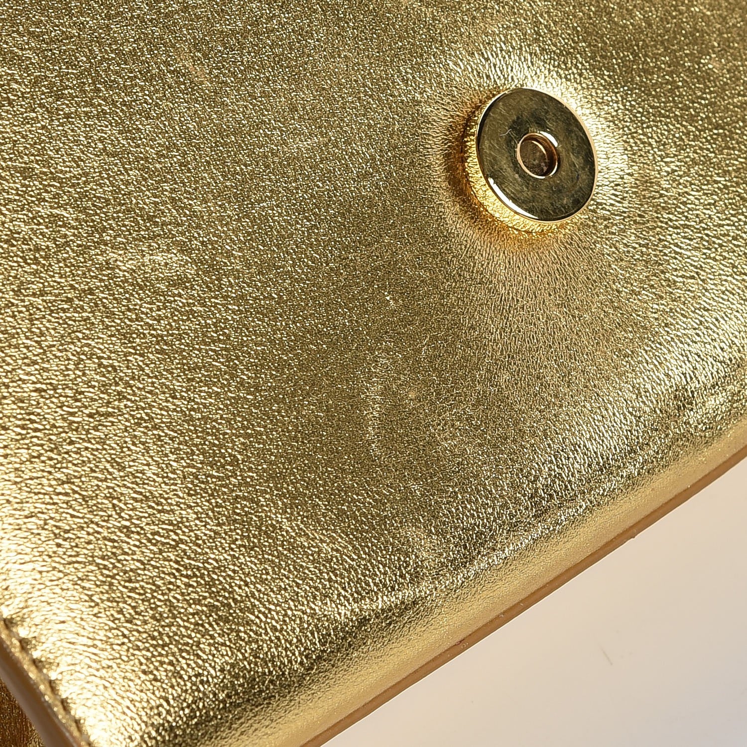 Saint Laurent Metallic Calfskin Small Classic Monogram Kate Tassel Satchel Gold 9 of 9