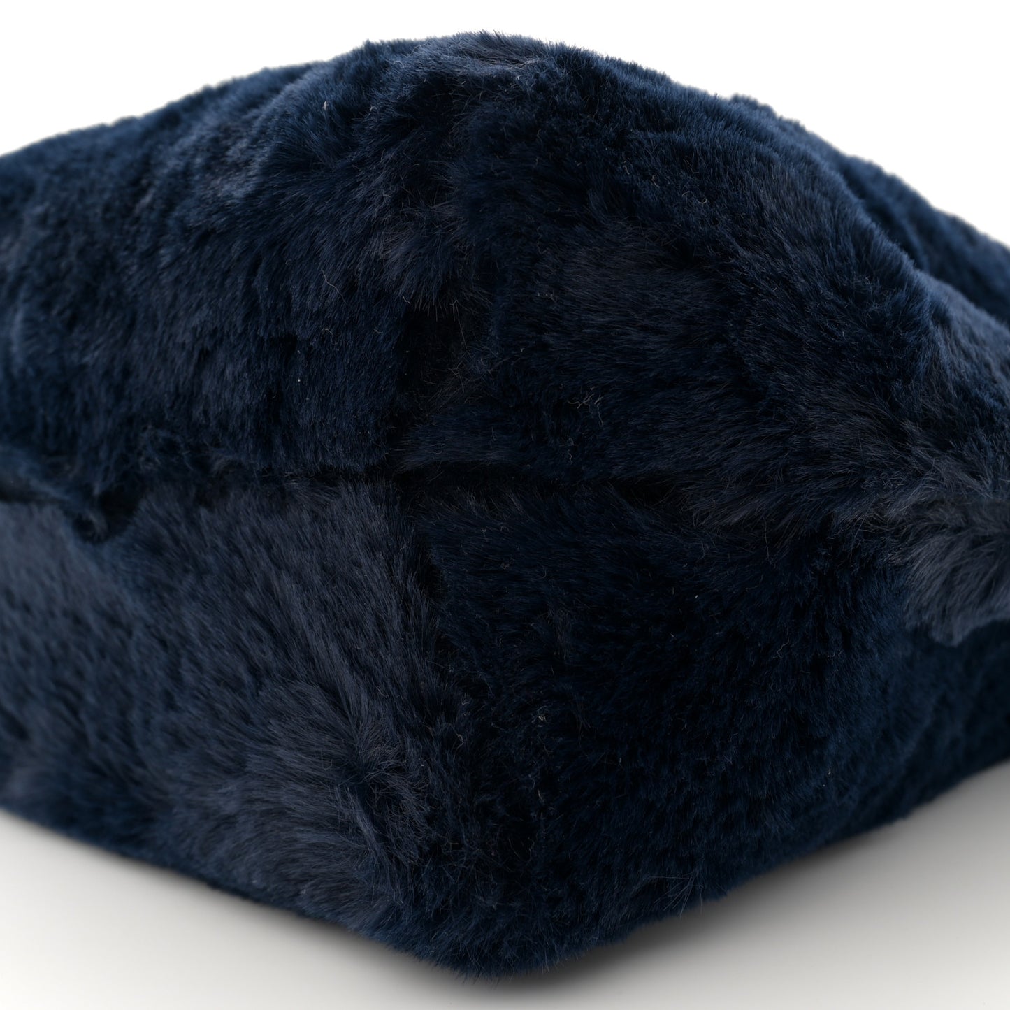 Faux Fur Mini Bucket Bag Blueberry