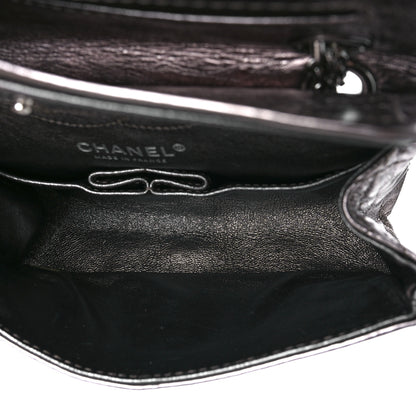Chanel Metallic Aged Calfskin Quilted 2.55 Reissue 224 Flap Silver 5 of 10