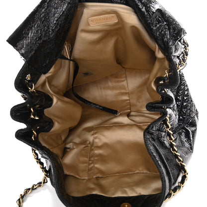 Chanel Vinyl XXL Rock and Chain Flap Black 5 of 11