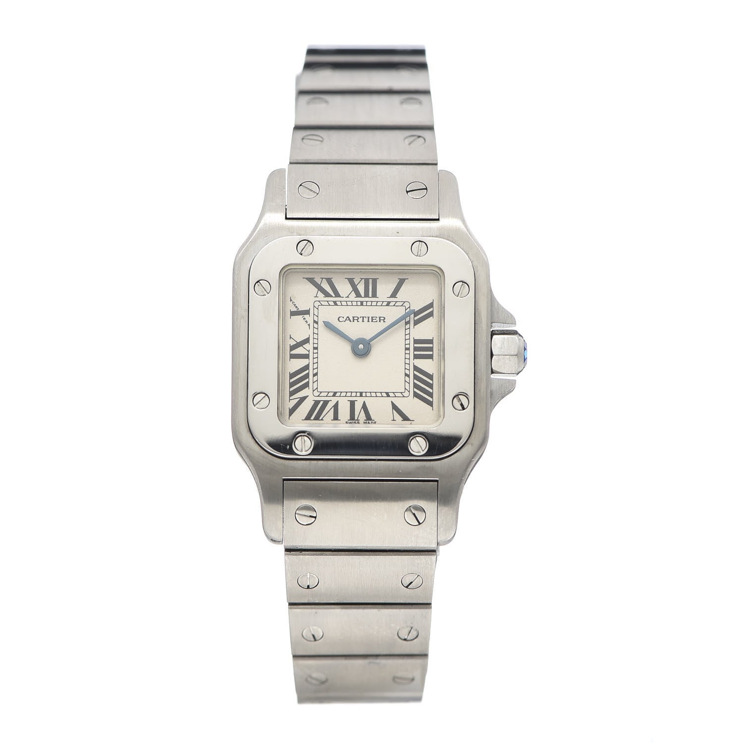 Cartier Stainless Steel 24mm Santos de Galbee Quartz Watch 1 of 6