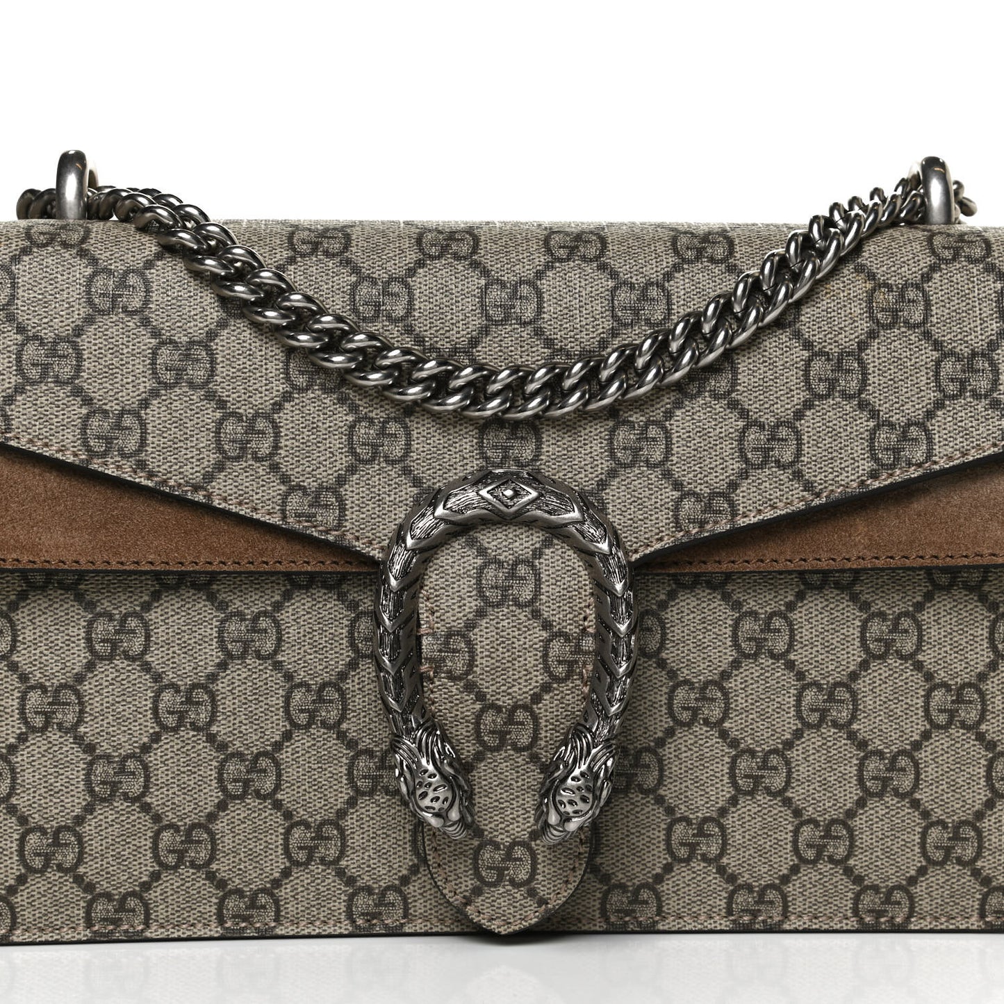 GG Supreme Monogram Small Dionysus Shoulder Bag Taupe