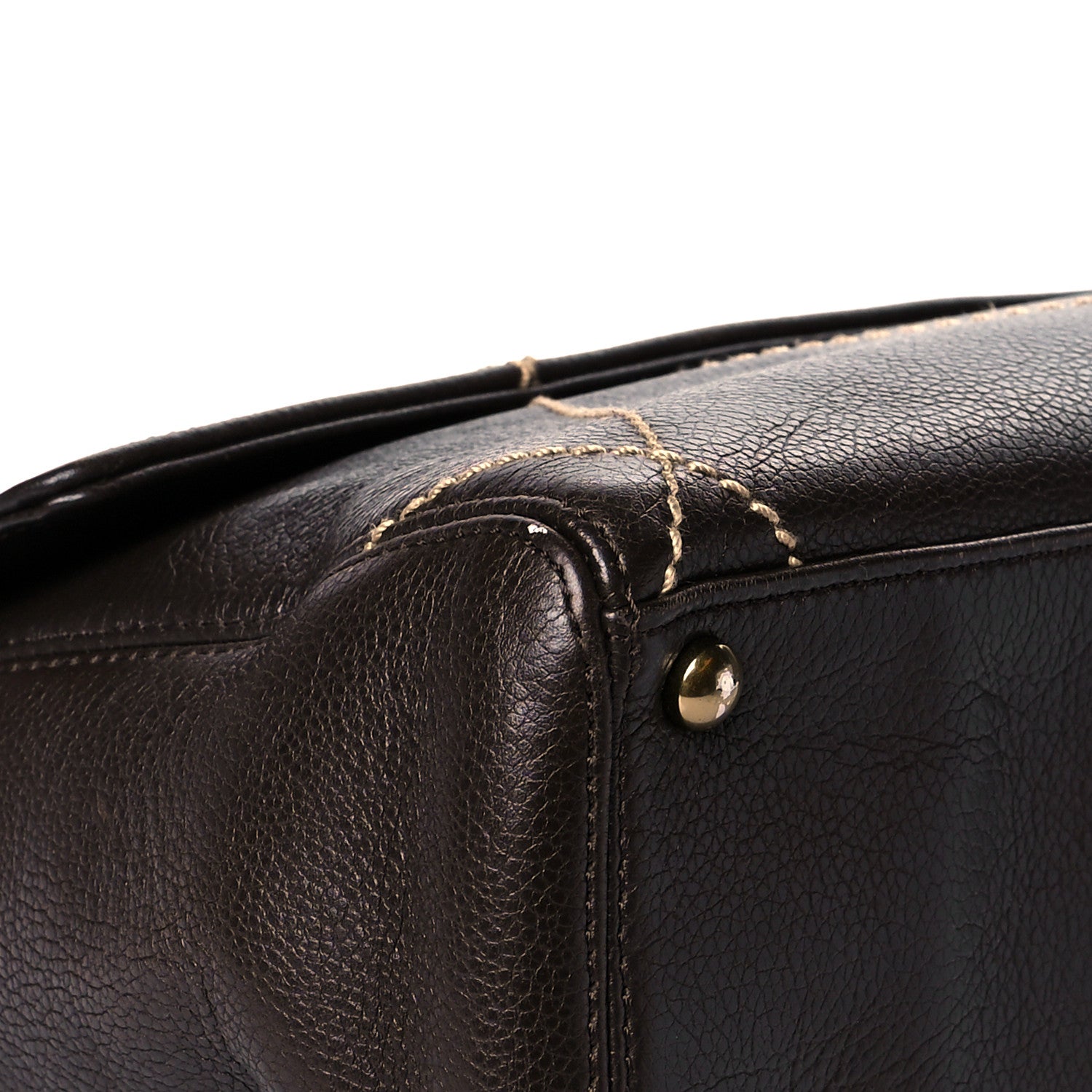 Chanel Calfskin Diamond Stitch Surpique Flap Bag Dark Brown 9 of 10
