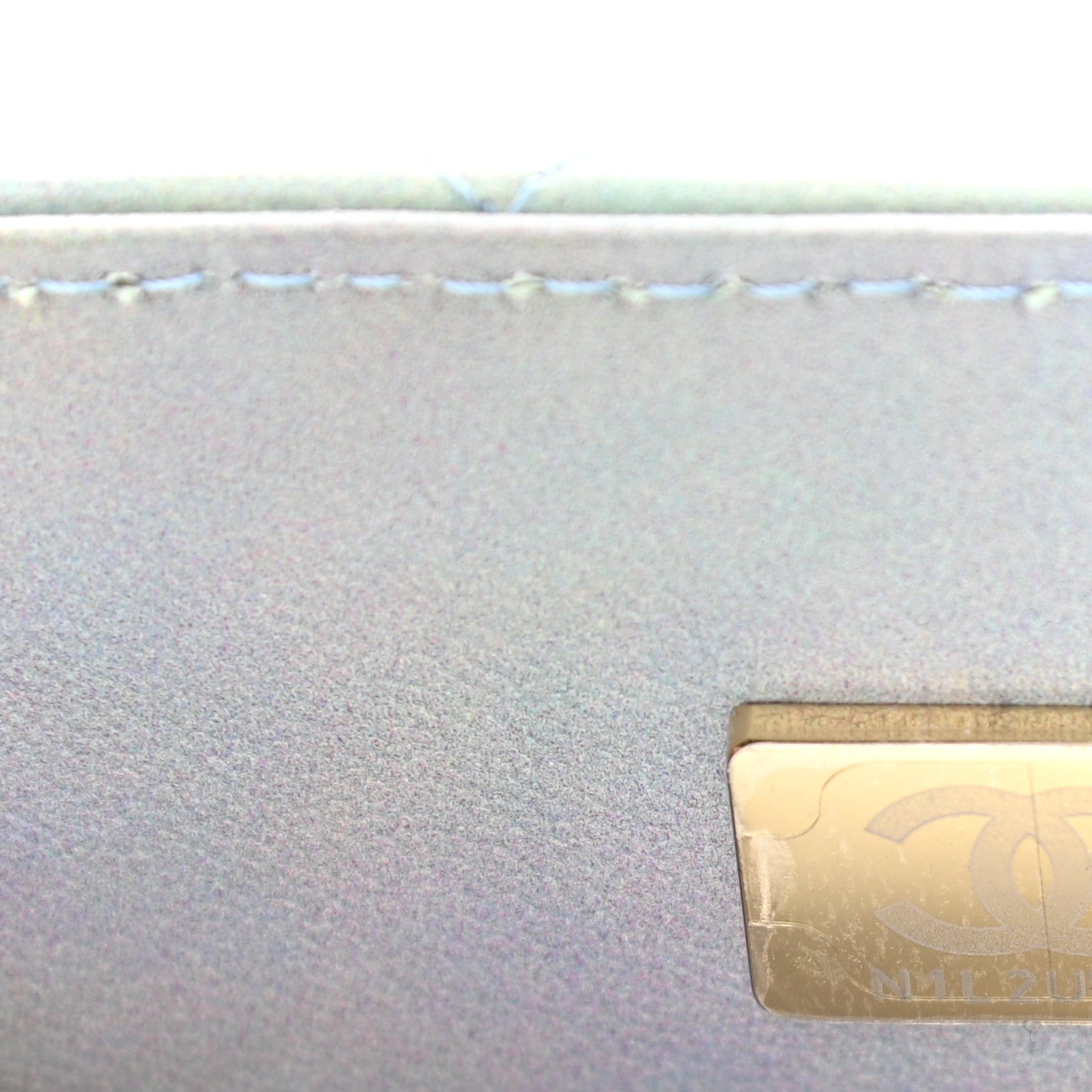 Chanel Lambskin Quilted Ombre Mini Top Handle Rectangular Flap Blue Green 7 of 11