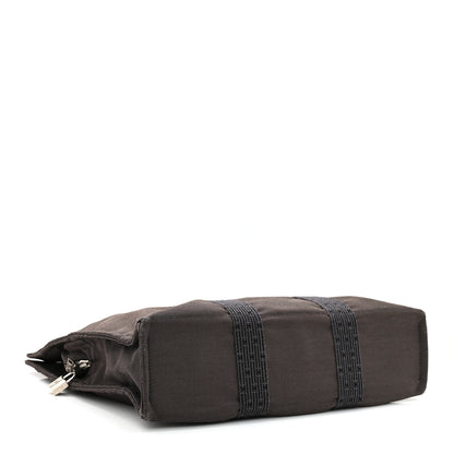 Hermes Canvas Herline MM Tote Grey 4 of 9