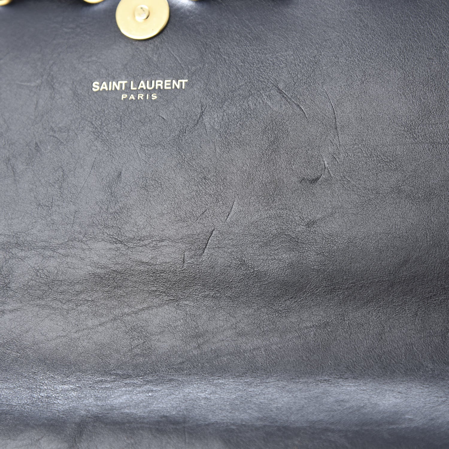 Saint Laurent Calfskin Rope Monogram Cassandre Clutch Black 10 of 14