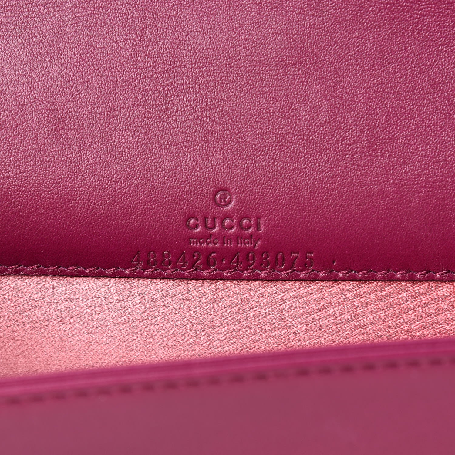 Gucci Velvet Matelasse GG Marmont Mini Bag Fuchsia Violet Cyclamen 6 of 13