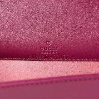 Gucci Velvet Matelasse GG Marmont Mini Bag Fuchsia Violet Cyclamen 6 of 13