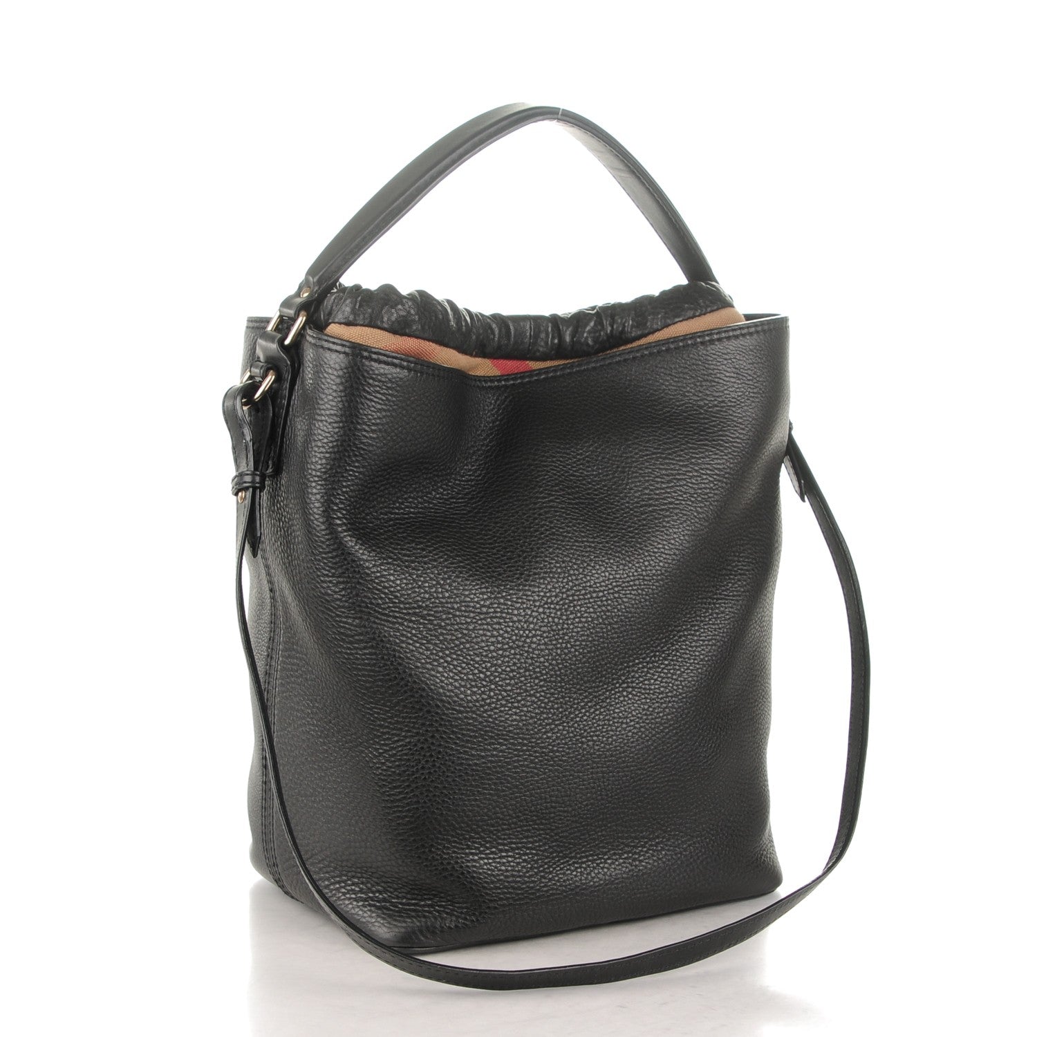 Burberry Grainy Calfskin Medium Susanna Hobo Black 3 of 8