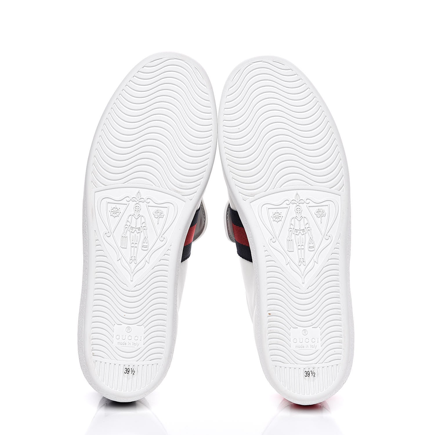 Gucci Calfskin Ayers Blind For Love Embroidered Womens Ace Sneakers 39.5 White 6 of 11