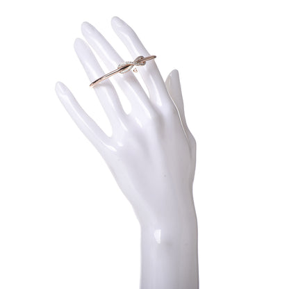 Tiffany 18K Rose Gold Diamond Infinity Cuff Bracelet 2 of 6