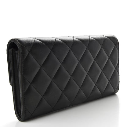 Chanel Lambskin Quilted Trendy CC Large Gusset Flap Wallet Black 3 of 9