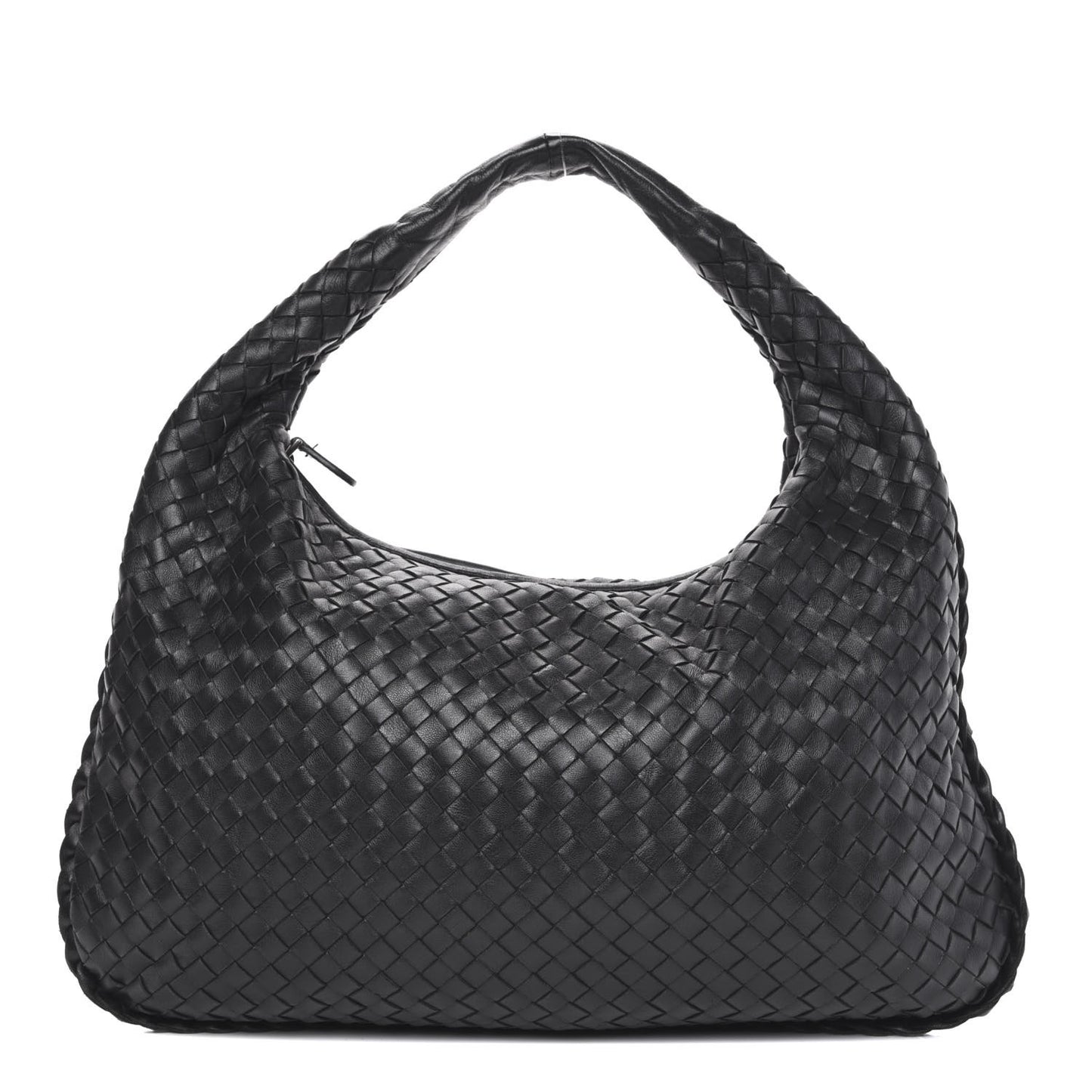 Nappa Intrecciato Large Veneta Hobo Black