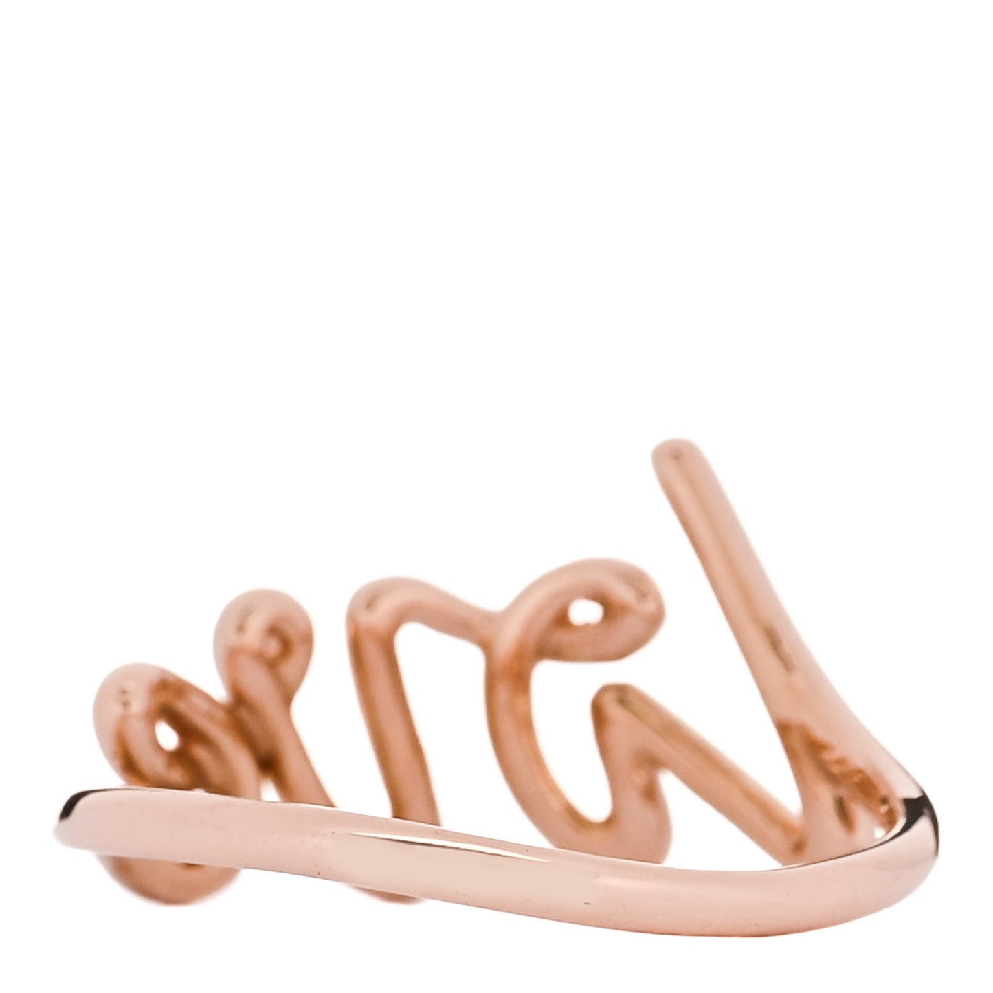 18K Rose Gold Paloma's Graffiti Love Ring 54 7