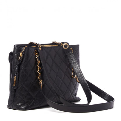 Chanel Caviar Quilted Flap Shoulder Bag Black 2 of 10