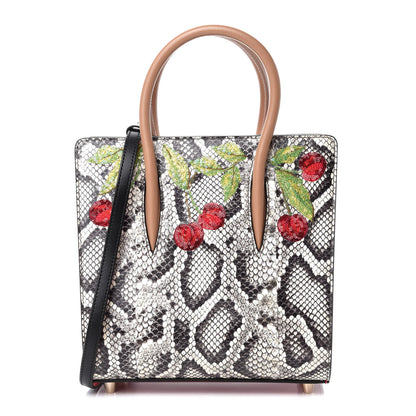Christian Louboutin Watersnake Specchio Small Cherry Paloma Roccia Silver 1 of 9