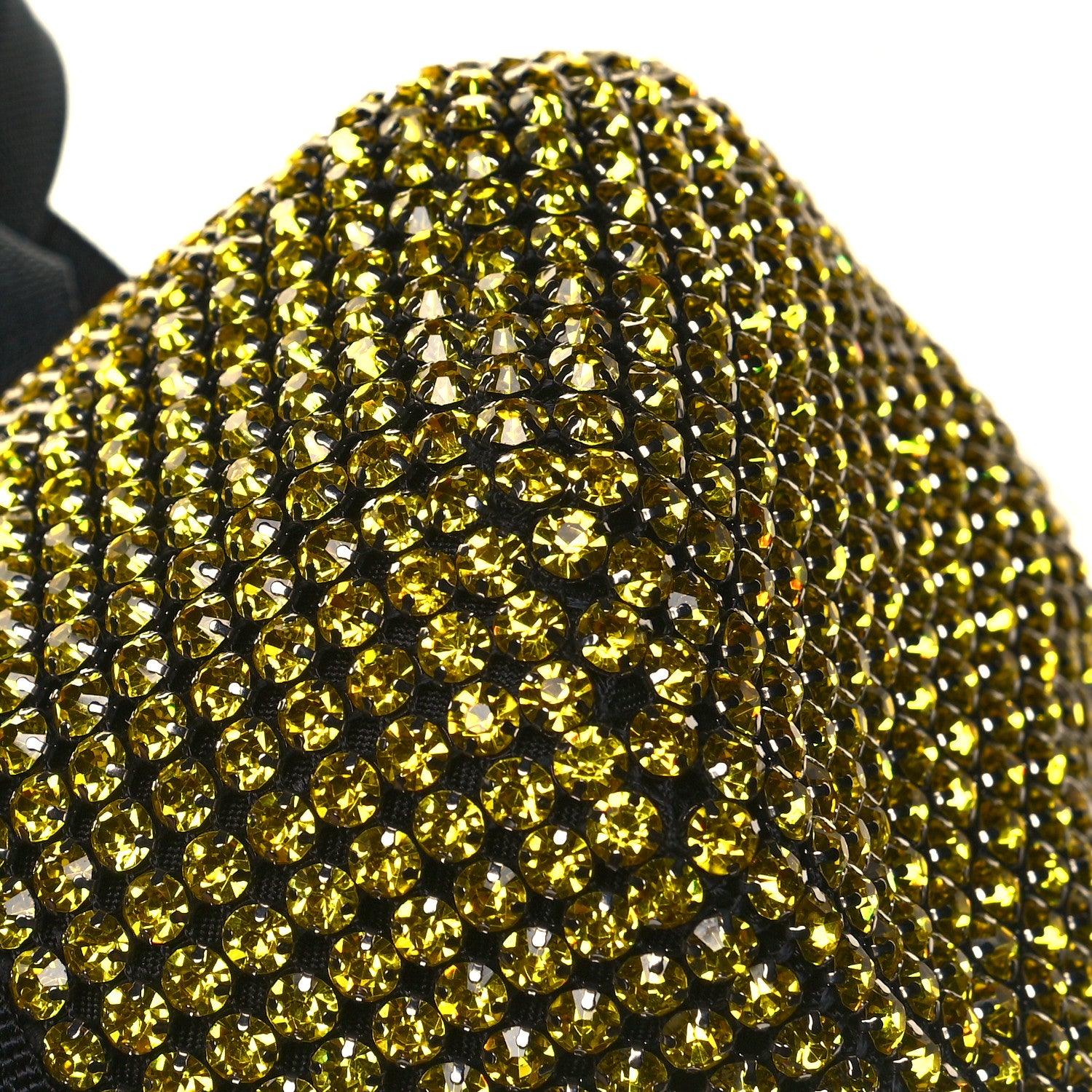 Alexander Wang Mesh Crystal Rhinestone Mini Cruiser Duffle Lemon 12 of 12