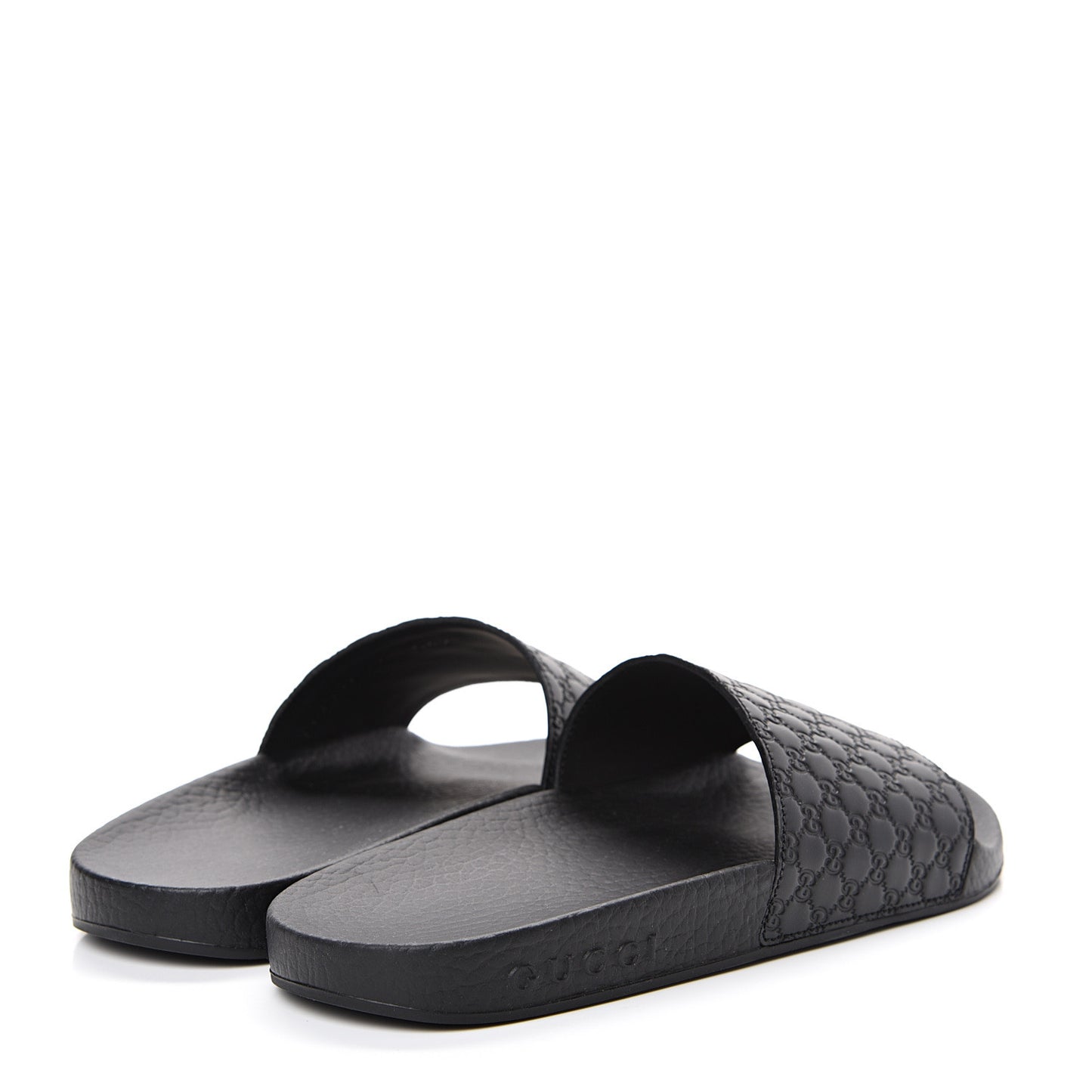 Microguccissima Slide Sandals 35 Black