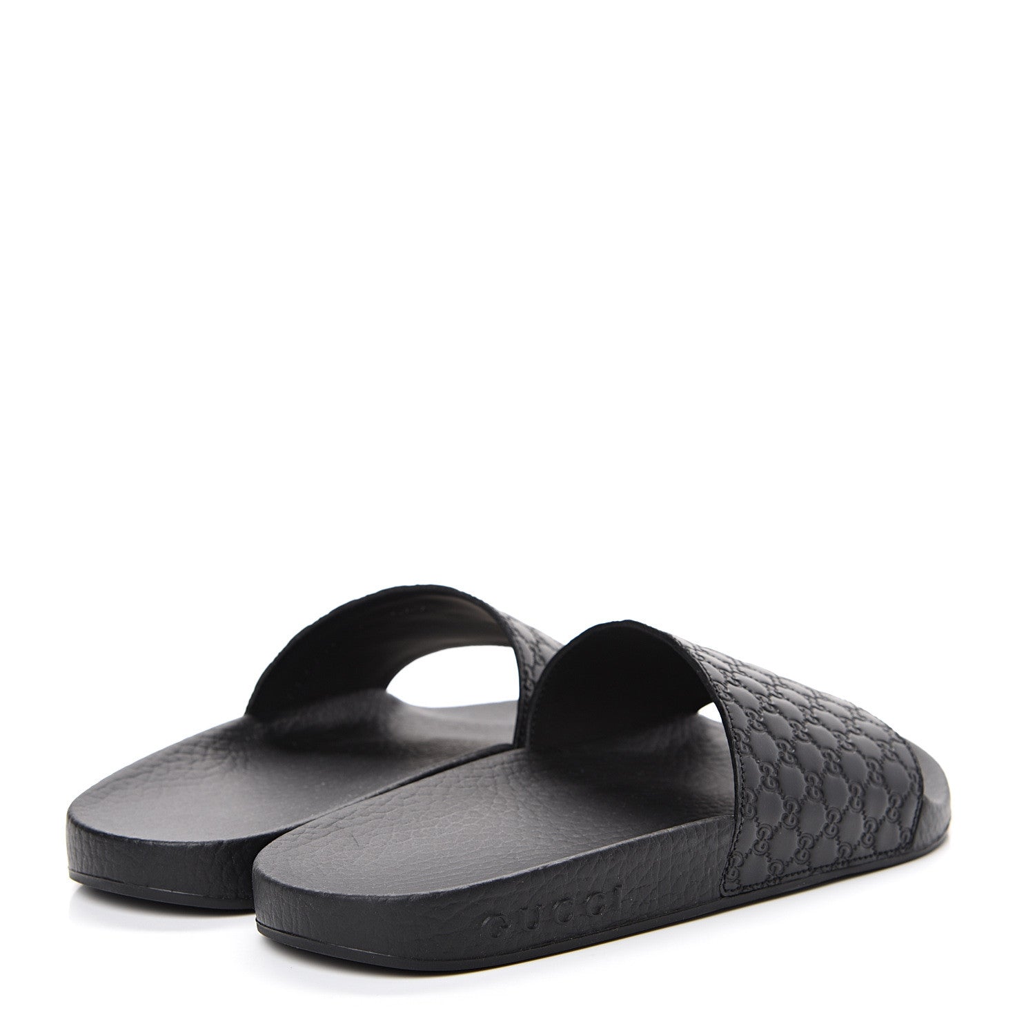 Gucci Microguccissima Slide Sandals 35 Black 4 of 8