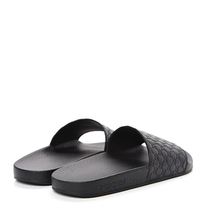Gucci Microguccissima Slide Sandals 35 Black 4 of 8