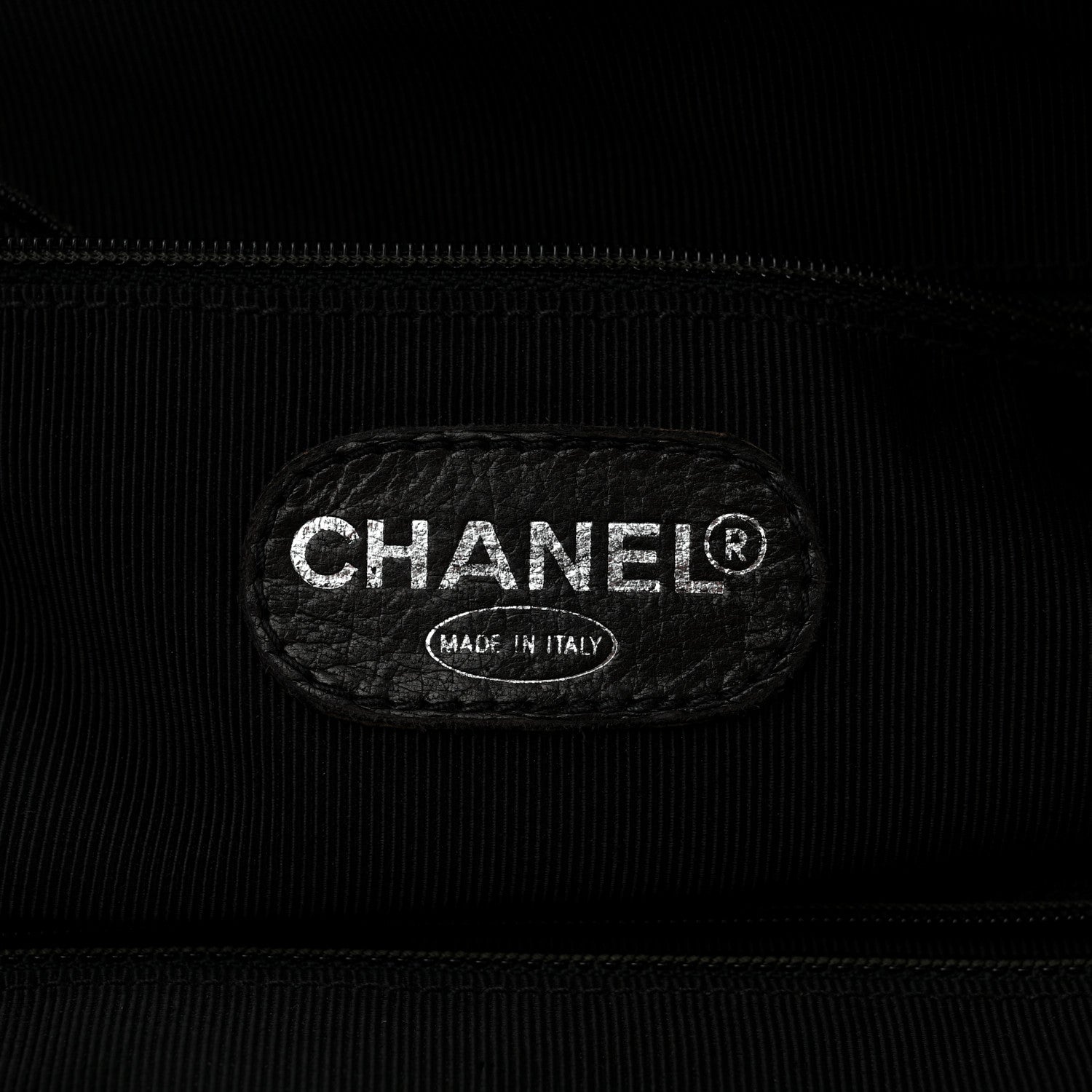 Chanel Caviar CC Shopper Tote Black 6 of 12