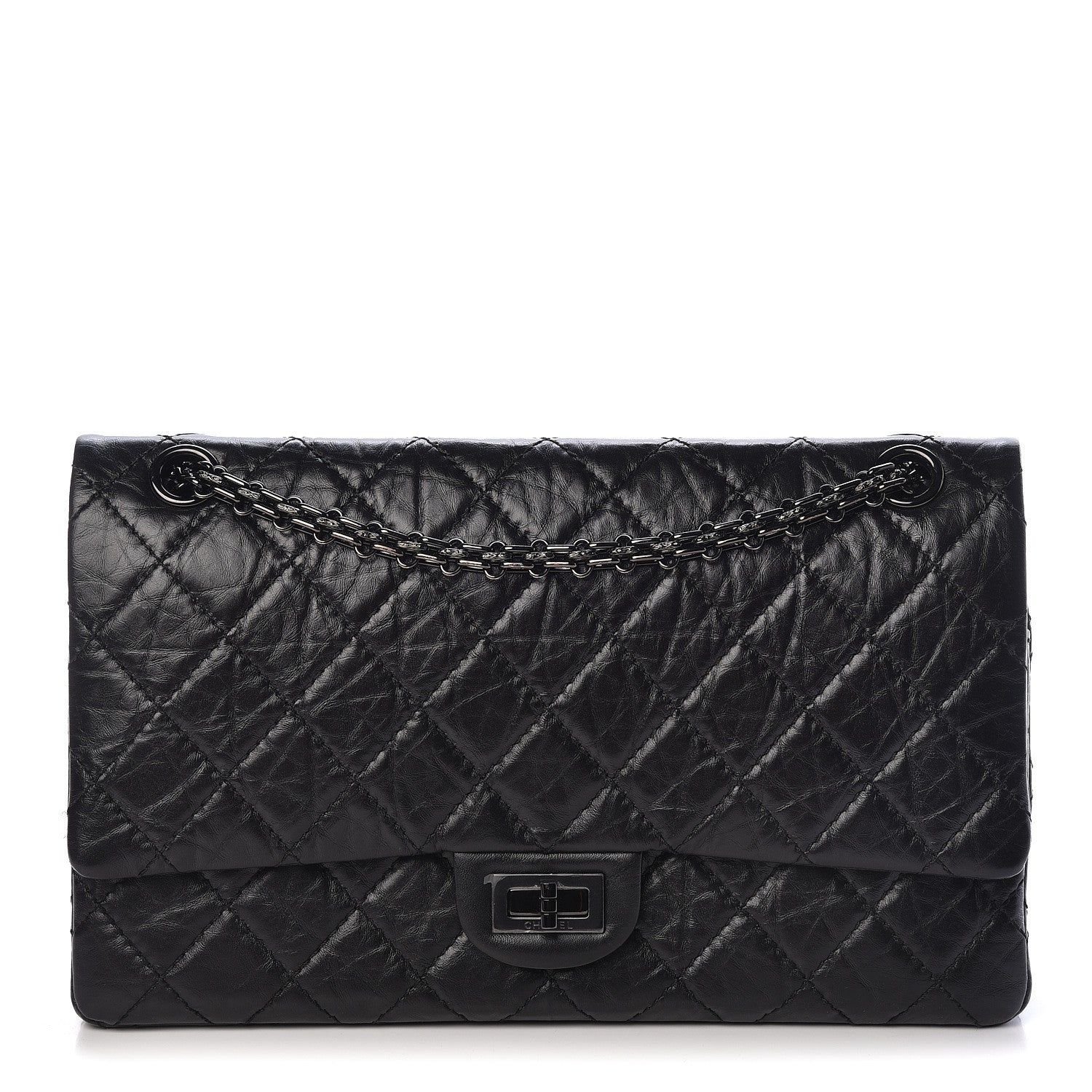 Chanel Aged Calfskin Quilted 2.55 Reissue 226 Flap So Black 1 of 10