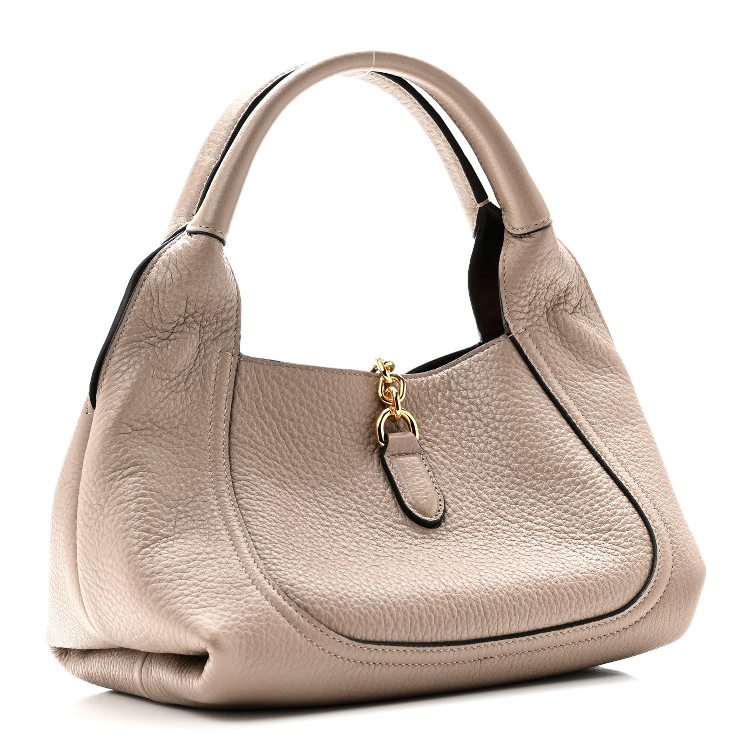 バッグ GUCCI Gucci Grained Calfskin Softbit Medium Shoulder Bag Taupe 1891379