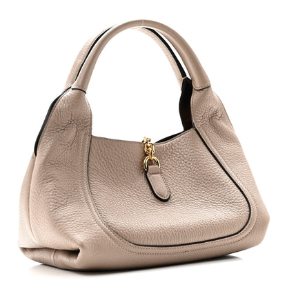 Gucci Grained Calfskin Softbit Medium Shoulder Bag Taupe Taupe 3 of 9