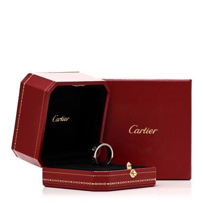 Cartier 18K White Gold 5.5mm LOVE Ring 53 6.5 5 of 5
