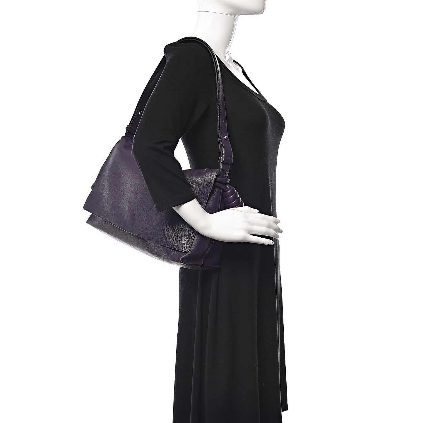 Calfskin Flamenco Knot Flap Bag Violet