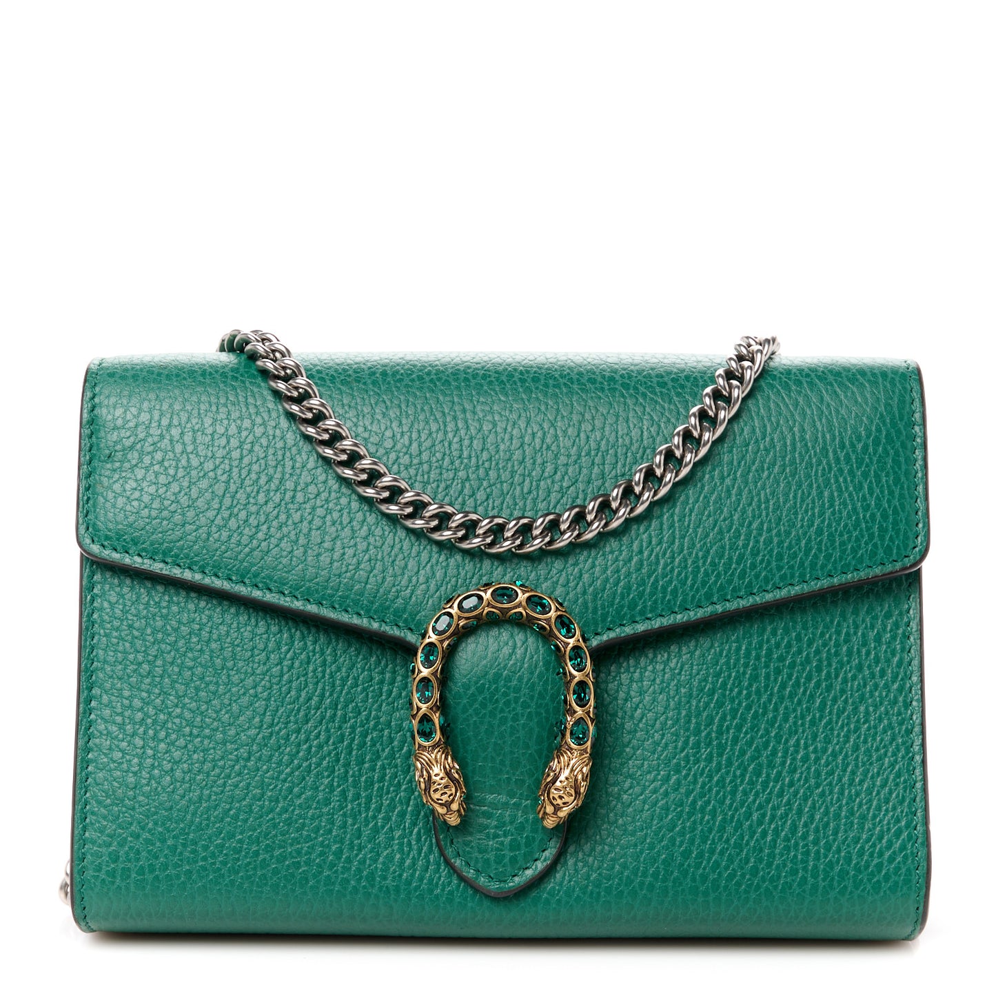 Calfskin Mini Dionysus Chain Wallet Emerald