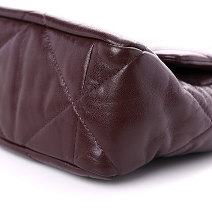 Chanel Lambskin Quilted Large Chanel 19 Flap Dark Brown 8 of 9